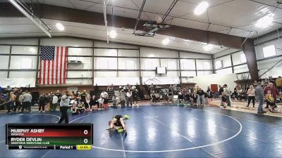 61 lbs Semifinal - Murphy Ashby, Wasatch vs Ryder Devlin, Shootbox Wrestling Club