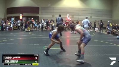 125 lbs Quarterfinals (8 Team) - Landon Manger, Ninja Elite vs Cael Hedlund, Ragin Raisins WC