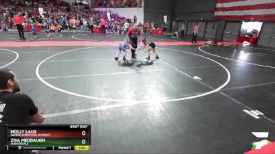 55 lbs Quarterfinal - Molly Laux, Askren Wrestling Academy vs Ziva Meddaugh, Auburndale