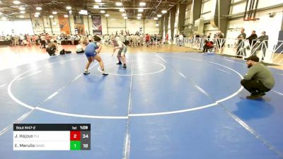 182 lbs Rr Rnd 2 - Jeremy Hajzus, Filipe Trained Wrestling Academy vs Ethan Merullo, GNWC Blue