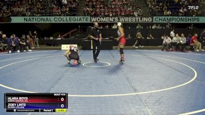 143 lbs Cons. Semi - Zoey Lints, Elmira College vs Alara Boyd, North Central (IL)