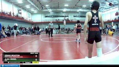 65 lbs Quarterfinal - Aldo Origel, BWC vs Jonah Heaston, Indian Creek Wrestling Club