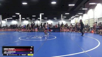 83 lbs Semis & 3rd Wb (16 Team) - Arav Pandey, Pennsylvania Red vs Lex Johnston, Missouri Blue