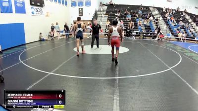 126 lbs Round 2 - Jermaine Peace, Legacy Elite Wrestling vs Gianni Bottone, Reverence Wrestling Club