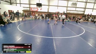 51 lbs Quarterfinal - Emma Madsen, Bear River Junior High Wrestling Club vs Kalixta Murillo, Roy Wrestling Club