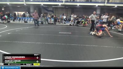 96 lbs Finals (2 Team) - Logan VanWagenen, MD Maniacs vs Marcus Lawler, Team Nauman