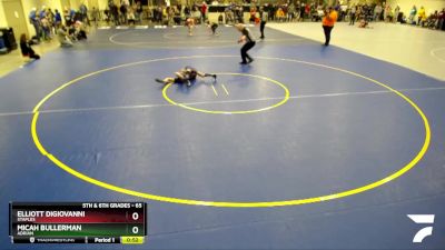 65 lbs Cons. Semi - Elliott DiGiovanni, Staples vs Micah Bullerman, Adrian