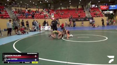 125 lbs Quarterfinal - Jackson Paulsen, MO vs Kylan Ooton, OK