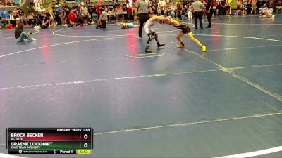 65 lbs 1st Place Match - Brock Becker, DC Elite vs Graeme Lockhart, CIWC Team Intensity