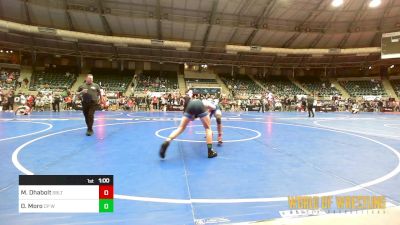 135 lbs Semifinal - Maximus Dhabolt, Sebolt Wrestling Academy vs Drew Moro, CP Wrestling