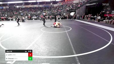 92 lbs Round Of 16 - Jaxon Lynn, Lion's Den Wrestling Academy vs Brandon Chavez, NM Bad Boyz