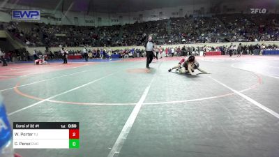 150 lbs Consi Of 32 #1 - William Porter, Tulsa Union vs Connor Perez, Enid Junior High