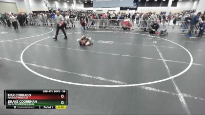 56 lbs Cons. Round 5 - Drake Cooreman, MN Elite Wrestling Club vs Max Corrado, The Best Wrestler