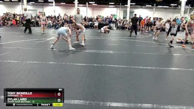 80 lbs Round 1 (8 Team) - Tony Biondillo, Warhawks vs Dylan Laird, Savage Barn Brothers