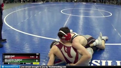 125 lbs Quarters & 1st Wb (16 Team) - Brandon Murphy, Wisconsin-La Crosse vs James Day, Wabash