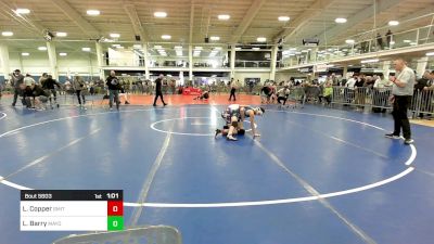 94 lbs Semifinal - Lucas Copper, Smitty's Wrestling Barn vs Logan Barry, Mayo Quanchi WC