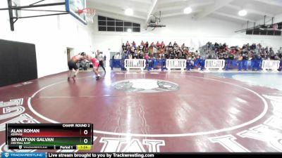 285 lbs Champ. Round 2 - Alan Roman, Kerman vs Sevastyan Galvan, Central East