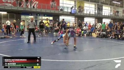 90 lbs Placement Matches (8 Team) - Kosta Hatzigeorgiou, Fight Club vs Ty Bowser, The Untouchables Black