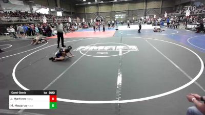 54 lbs Consolation - Jaxson Martinez, Duran Elite vs Maverick Meserve, Pueblo County WC