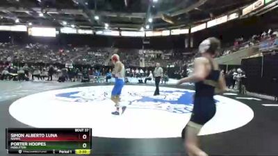 5A 126 lbs Champ. Round 1 - Simon Alberto Luna, Nampa vs Porter Hoopes, Middleton