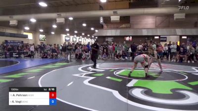 130 lbs Rnd Of 16 - Alexis Pehrson, Nebraska Wrestling Training Center vs Anna Vogt, Boneyard Wrestling Academy