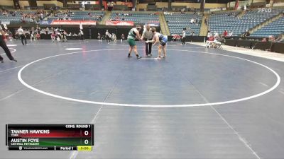 285 lbs Cons. Round 1 - Tanner Hawkins, York vs Austin Foye, Central Methodist