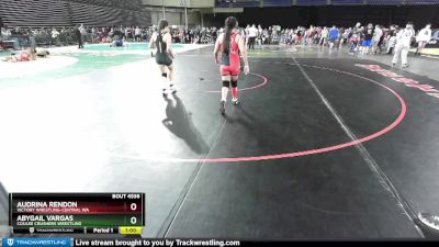 143 lbs Cons. Round 3 - Abygail Vargas, Coulee Crushers Wrestling vs Audrina Rendon, Victory Wrestling-Central WA