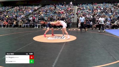 175 lbs Semifinal - Hudson Rogers, Meridian vs Banks Love, Bingham