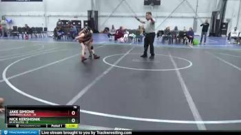 76 lbs Round 1 (8 Team) - Nick Kershisnik, 84 Athletes vs Jake Simione, Warhawks Black