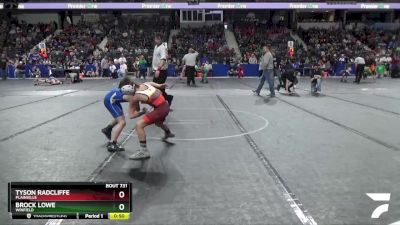 73 lbs Quarterfinal - Tyson Radcliffe, Plainville vs Brock Lowe, Winfield