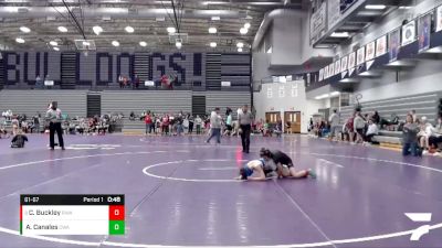 61-67 lbs Quarterfinal - Cory Buckley, Region Wrestling Academy vs Albert Canales, Contenders Wrestling Academy