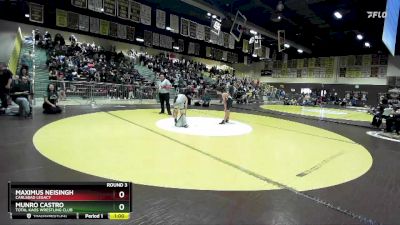 92 lbs Round 3 - Maximus Neisingh, Carlsbad Legacy vs Munro Castro, Total Kaos Wrestling Club