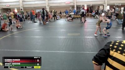 46 lbs Round 4 (6 Team) - Korbin Parker, MI Pitbulls vs Wyatt Sindone, Dundee WC