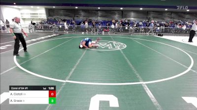 113 lbs Consi Of 64 #1 - Anthony Ciotoli, VA vs Ashton Grace, IA