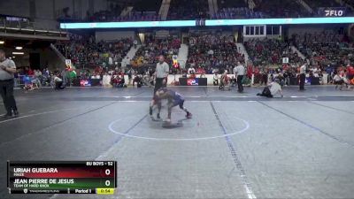 52 lbs Semifinal - Jean Pierre De Jesus, Team Of Hard Knox vs Uriah Guebara, Maize