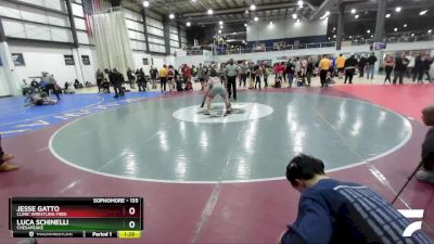 135 lbs 1st Place Match - Luca Schinelli, Chesapeake vs Jesse Gatto, Clinic Wrestling FXBG