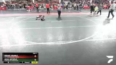 85 lbs Cons. Round 4 - Ross Nichols, Burlington Wrestling vs Drake Vrable, De Pere Redbirds Youth