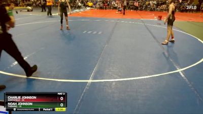 130 lbs Cons. Round 1 - Charlie Johnson, Northfield vs Noah Johnson, TMBWWG