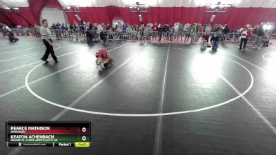 106 lbs Cons. Round 1 - Pearce Mathison, Wisconsin vs Keaton Achenbach, Prairie Du Chien Wrestling Club