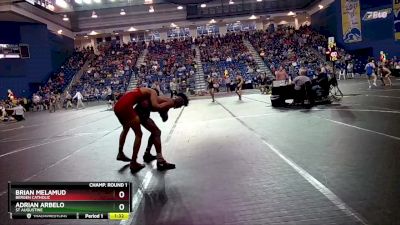 126 lbs Champ. Round 1 - Brian Melamud, Bergen Catholic vs Adrian Arbelo, St Augustine