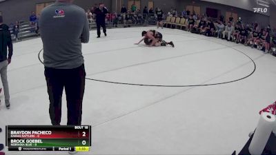 109 lbs Round 5 (8 Team) - Brock Goebel, Nebraska Blue vs Braydon Pacheco, Kansas Rattlers