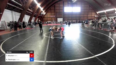 90A lbs Rr Rnd 1 - Triston Mouton, Baylor vs Alesandro Restrepo, Vougar's Honors/sachem 3 Style