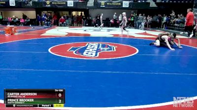 7A-106 lbs Cons. Round 2 - Carter Anderson, Richmond Hill HS vs Prince Brooker, South Gwinnett