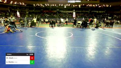 105 lbs Quarterfinal - Michael Clark, Dragon Rtc vs Anthony Riotto, Edge Wrestling