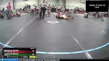 129 lbs Round 1 (8 Team) - Asher Neubaur, Storm vs Nicholas Arado, Alabama Elite