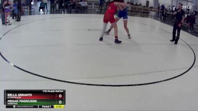 133 lbs 7th Place Match - Bella Arrants, GI Grapplers vs Megan Magnuson, Nebraska