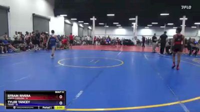 110 lbs Semis & 1st Wrestleback (8 Team) - Efrain Rivera, North Carolina vs Tyler Yancey, Texas