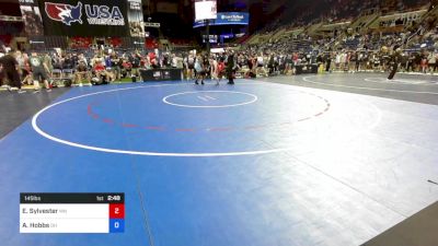 145 lbs Cons 64 #2 - Ethan Sylvester, Minnesota vs Antonio Hobbs, Ohio