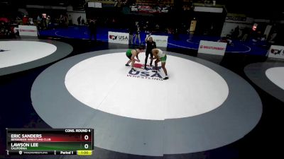 125 lbs Cons. Round 4 - Eric Sanders, Berserker Wrestling Club vs Lawson Lee, California