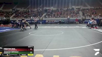 D1-106 lbs Champ. Round 1 - Preston Deal, Sandra Day OConnor Hs vs Dionicio DePaolo, Casteel HS